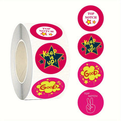200pcs Animal Reward Stickers 3.81cm Self-Adhesive