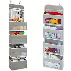 Over The Door Organizer with Door Rack and Large Windows