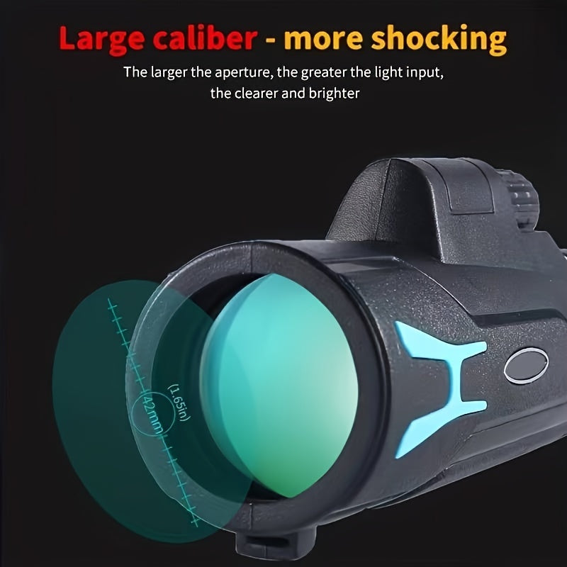 Waterproof 12X42 Monocular Telescope for Outdoor Sports Watching