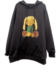 Cartoon Print Stretch Hoodie