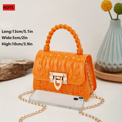 Mini Jelly Studded Handbags Candy Crossbody Bag PVC Purse For Women