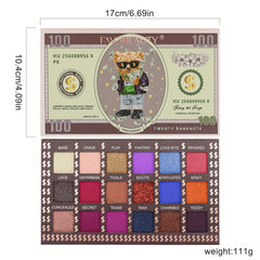 18 Colors Eyeshadow Palette Pearly Matte Shimmer Glitter Finish