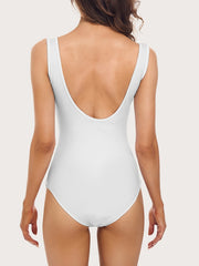 Scoop Neck Tank Bodysuit Sleeveless Slim Casual Bodysuit