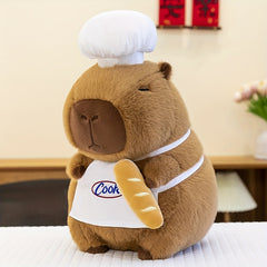 Chef Bread Capybara Plush Toy Soft Adorable Anime Stuffed Animal Gift