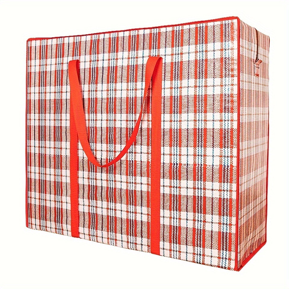 Large Moving Bag With Zippers & Carrying Handles Heavy Duty Storage Container