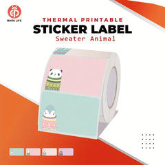 310 Sheets Animal Thermal Label Paper for P50/D100 Machines