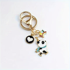 Fun Panda Pendant Keychain For Car Bag Accessory Anniversary Gift