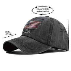 American Flag Baseball Cap Classic Hat Adjustable Trucker Unisex Headwear