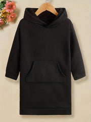 Girls Fleece Hooded Sweatshirt Pullover With Pocket