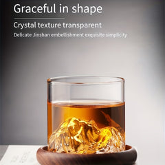 Creative Glass Whiskey Wine Cup 300ml Outdoor Travel Water Cup