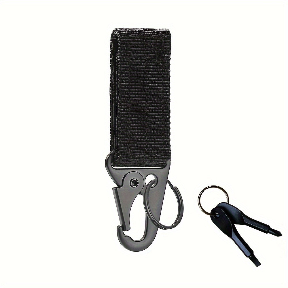 3pcs Metal Carabiner Key Chain Set with Multifunctional Screwdriver