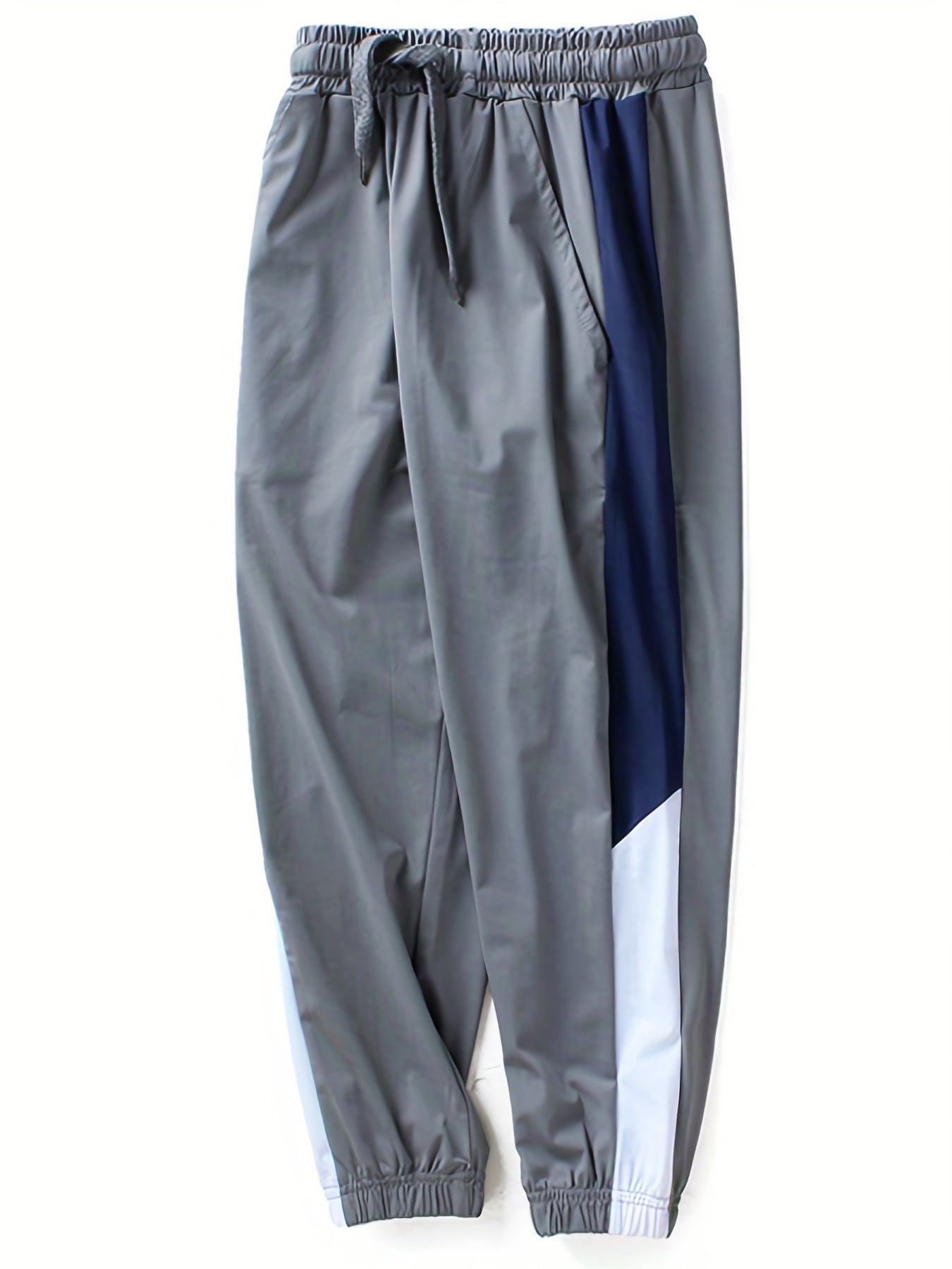 Boys Casual Block Ice Silk Long Pants Spring Autumn Kids Clothing