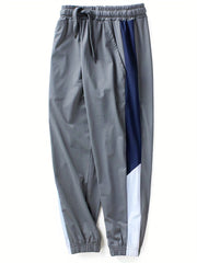 Boys Casual Block Ice Silk Long Pants Spring Autumn Kids Clothing
