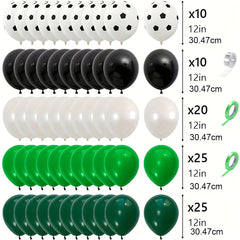 Football Balloon Arch Kit - Green & Balloons Garland for Birthday & Anniversary