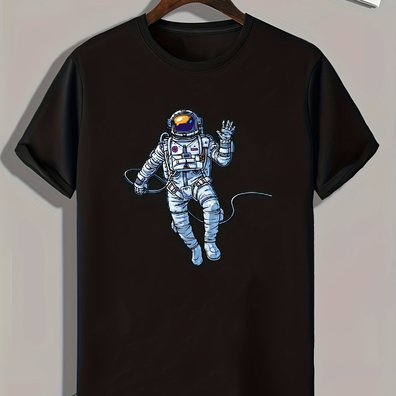 Astronaut Print Men's Graphic T shirt - Casual Comfy Tee