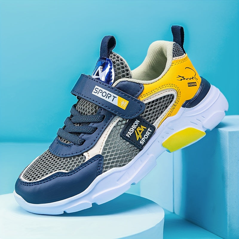 Boys' Breathable Low Top Mesh Sneakers Lightweight Anti Slip
