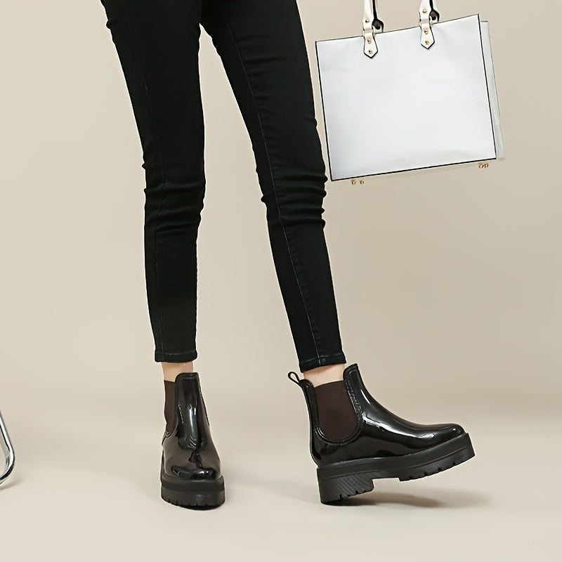 Women's Waterproof Rain Boots Casual Wear-Resistant Water Shoes