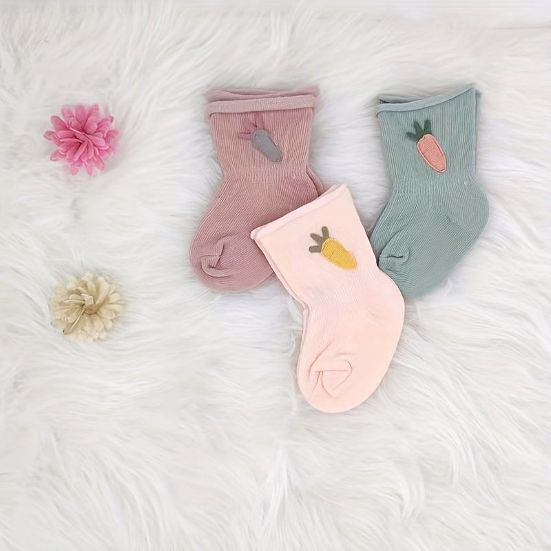 3 Pairs Baby Boneless Socks & Twisted Cap Boys Girls