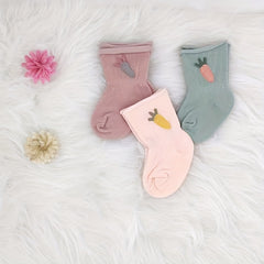 3 Pairs Baby Boneless Socks & Twisted Cap Boys Girls