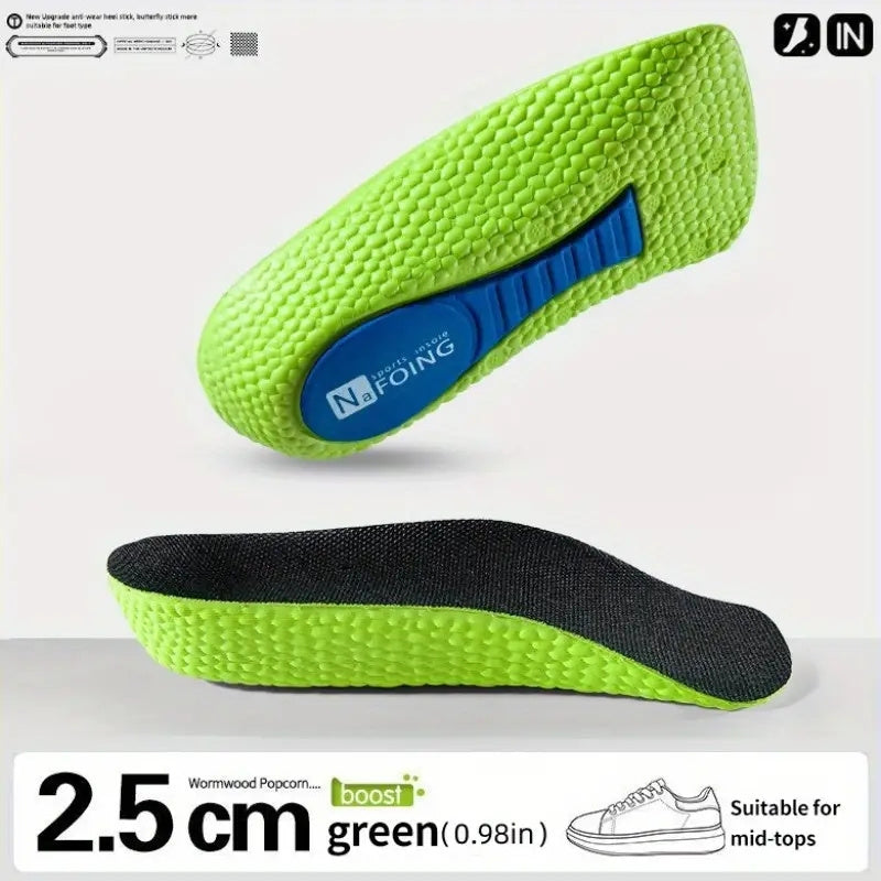 Memory Foam Height Increase Insoles Arch Support Orthopedic Insoles