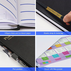 Planner 18 Months Daily Weekly A5 Hardcover Agenda Journal Notebook
