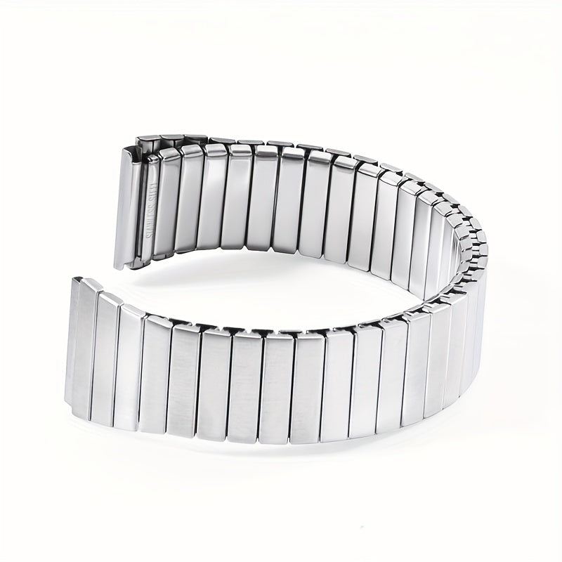 18mm Metal Elastic Strap Watch Band Stainless Steel Expansion Bracelet