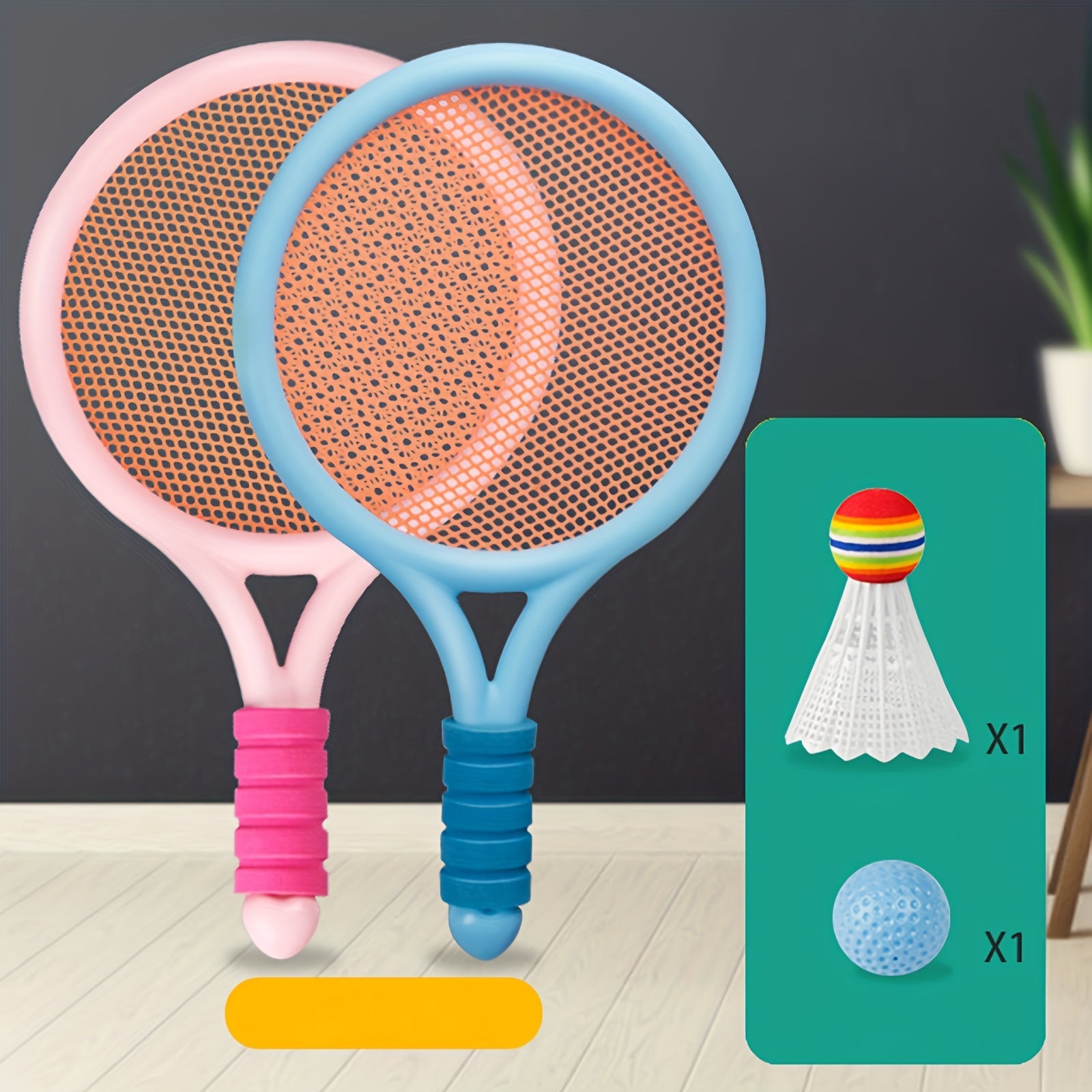 Badminton Tennis Racket Set Family Interactive Toys