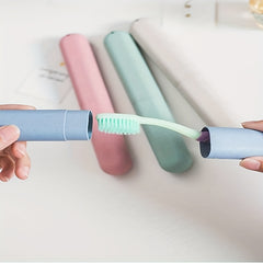 Portable Toothbrush Storage Box with Lid, Travel Essential