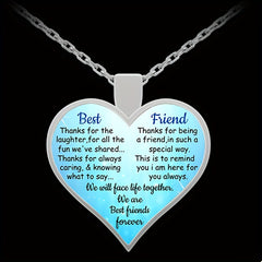 Heart Pendant Necklace for Girls Silvery Jewelry