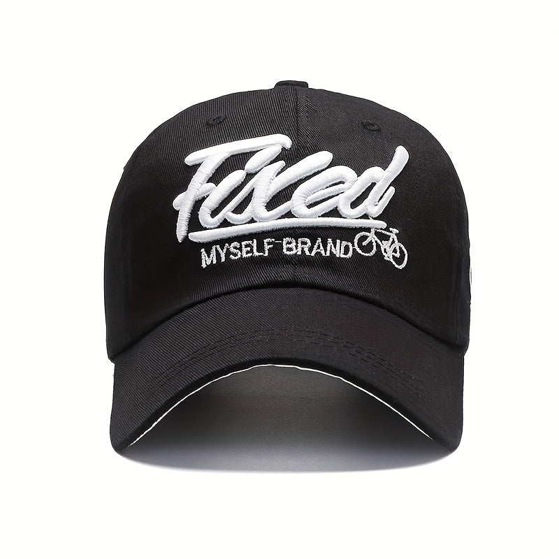 Men's Embroidered Hip Hop Sun Block Baseball Cap