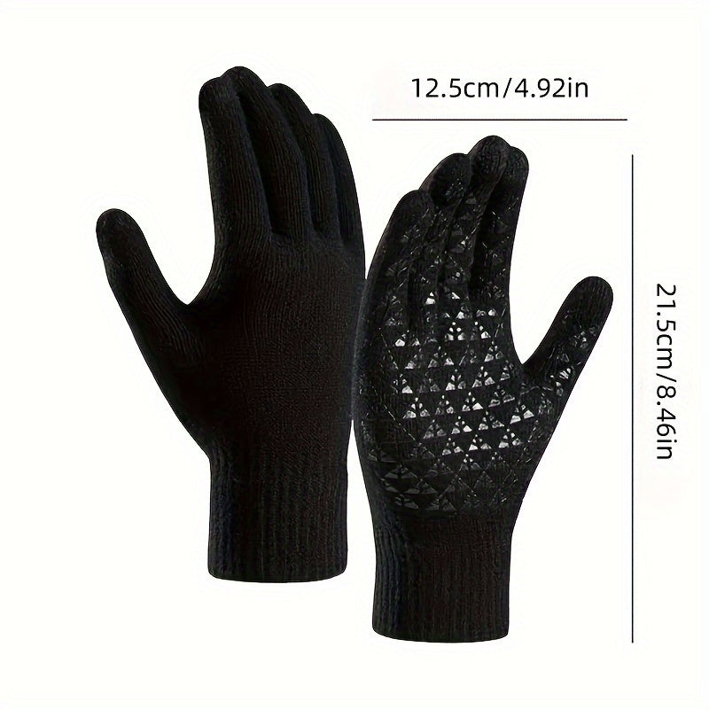 Winter Touch Screen Gloves Thermal Warm Knit for Men Women