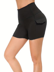Women Fitness Yoga Shorts Running Cycling Workout With Pockets