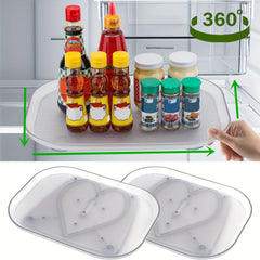 Square Lazy Susan Organizer for Refrigerator Countertop
