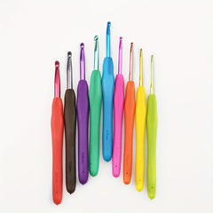 9pcs Colorful Crochet Hook Set for Handwork Hobby Craft