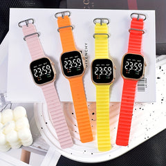 S8 Sports Electronic Watch with Silicone Strap - Date Time LED