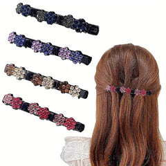4pcs Flower Hair Clip Bangs Duckbill Clip Hair Accessories