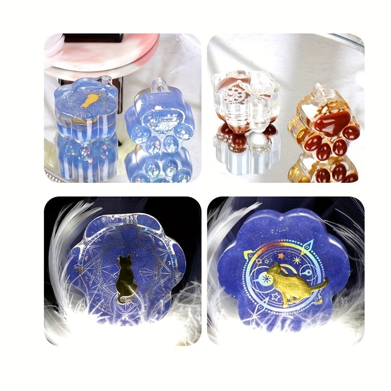 Epoxy Cat Paw Silicone Resin Mold For Crafts Keychain Pendant