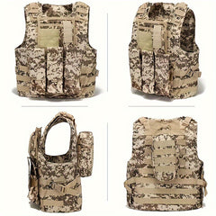 Adjustable Airsoft Vest 800D Oxford Cloth Training Vest Outdoor Safety