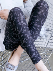 Print Skinny Leggings Casual Stretchy Women's Clothing