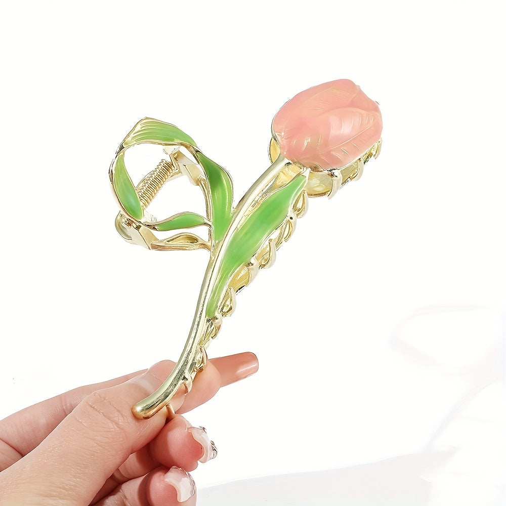 1pc Tulip Hair Claw Clip for Women Girls