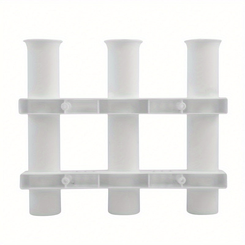 Portable Fishing Rod Holder Three Tube Plastic Bracket Tackle