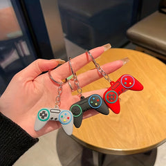 4pcs 3D Keychain Pvc Soft Rubber Game Console Remote Control Pendant