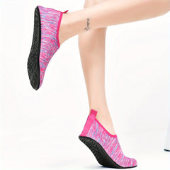 Colorful Stripe Water Socks Quick Drying Slip On Beach Barefoot Shoes