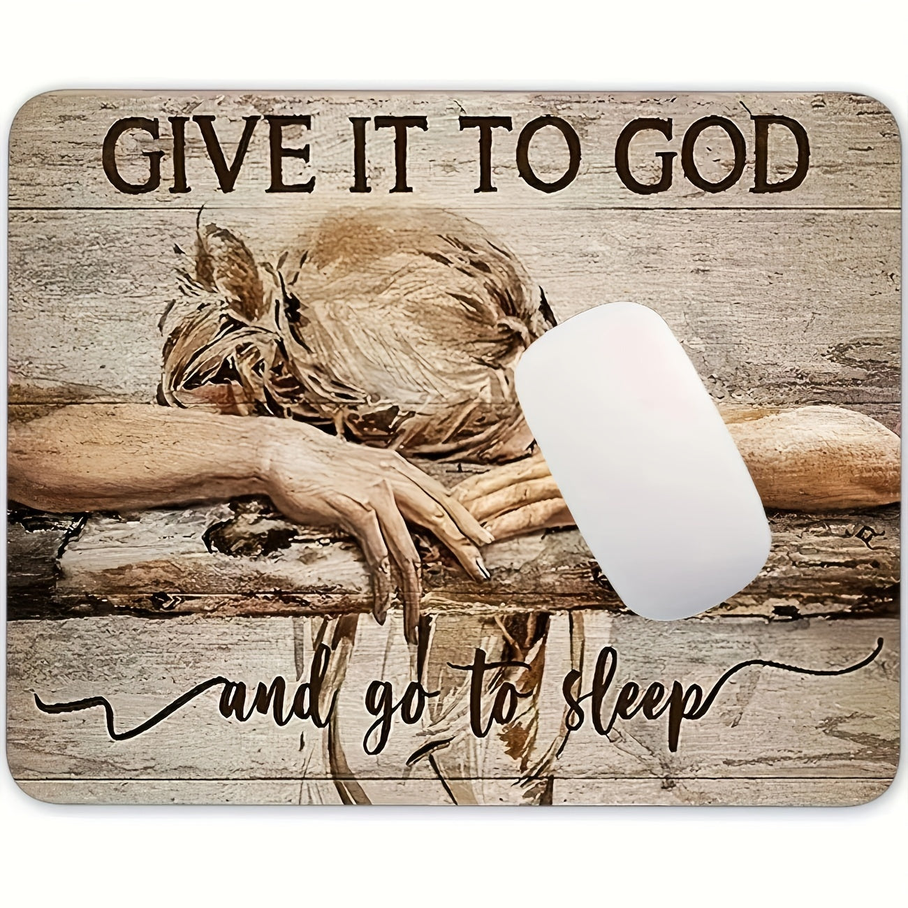 Give It To God Mouse Pad Square Non-slip Rubber Base Keyboard Mat