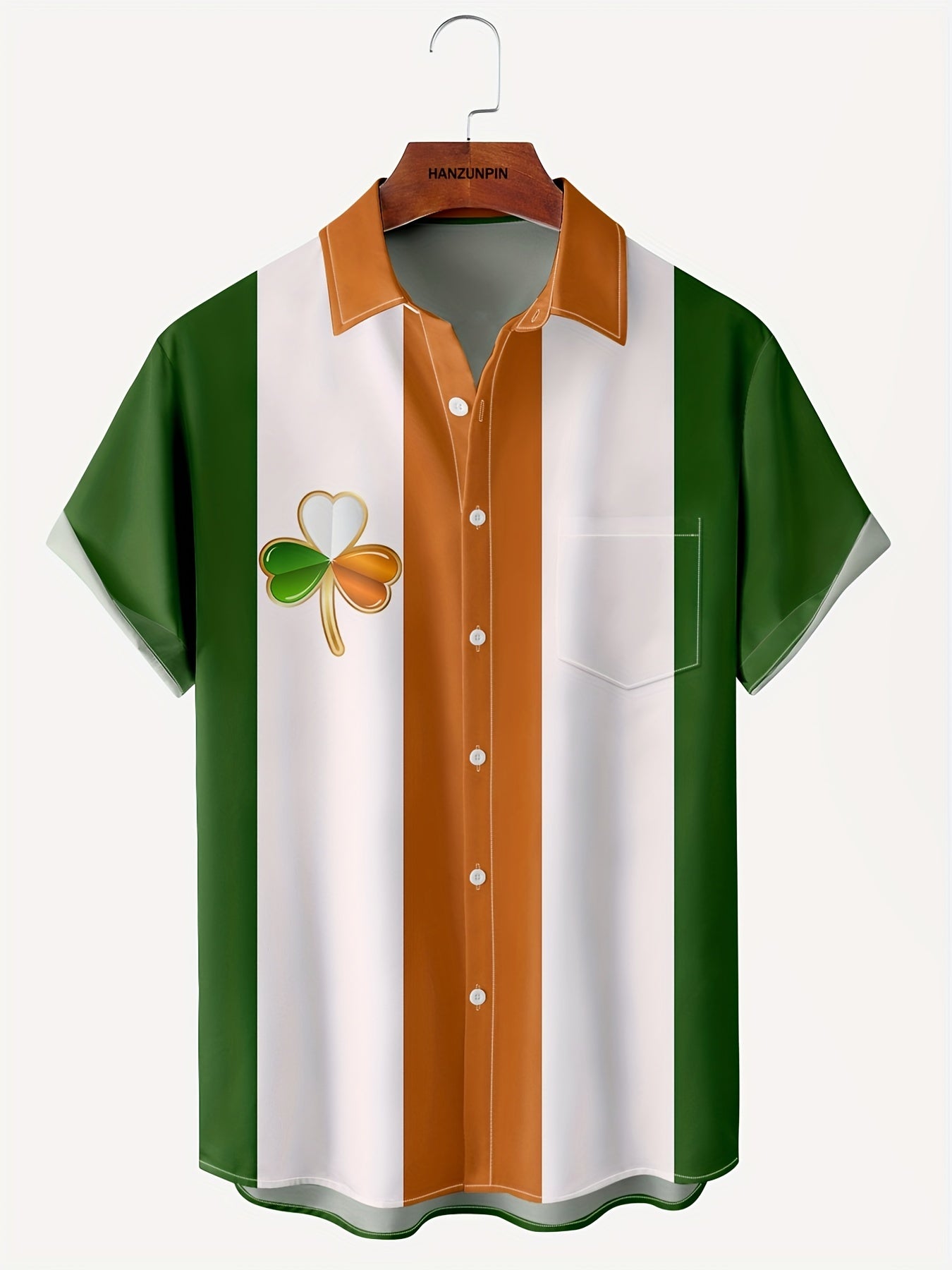 St Patrick's Pattern Short Sleeve Shirt