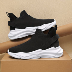 Men's Breathable Slip-On Sneakers with Shock Absorption