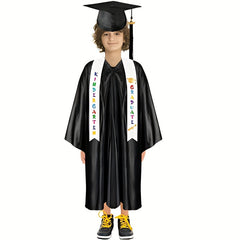 Boys Graduation Ribbon Shoulder Straps Honor Award Satin Shawl