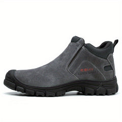 Suede Steel Toe Safety Boots Slip Resistant Insulated Shoes 6KV