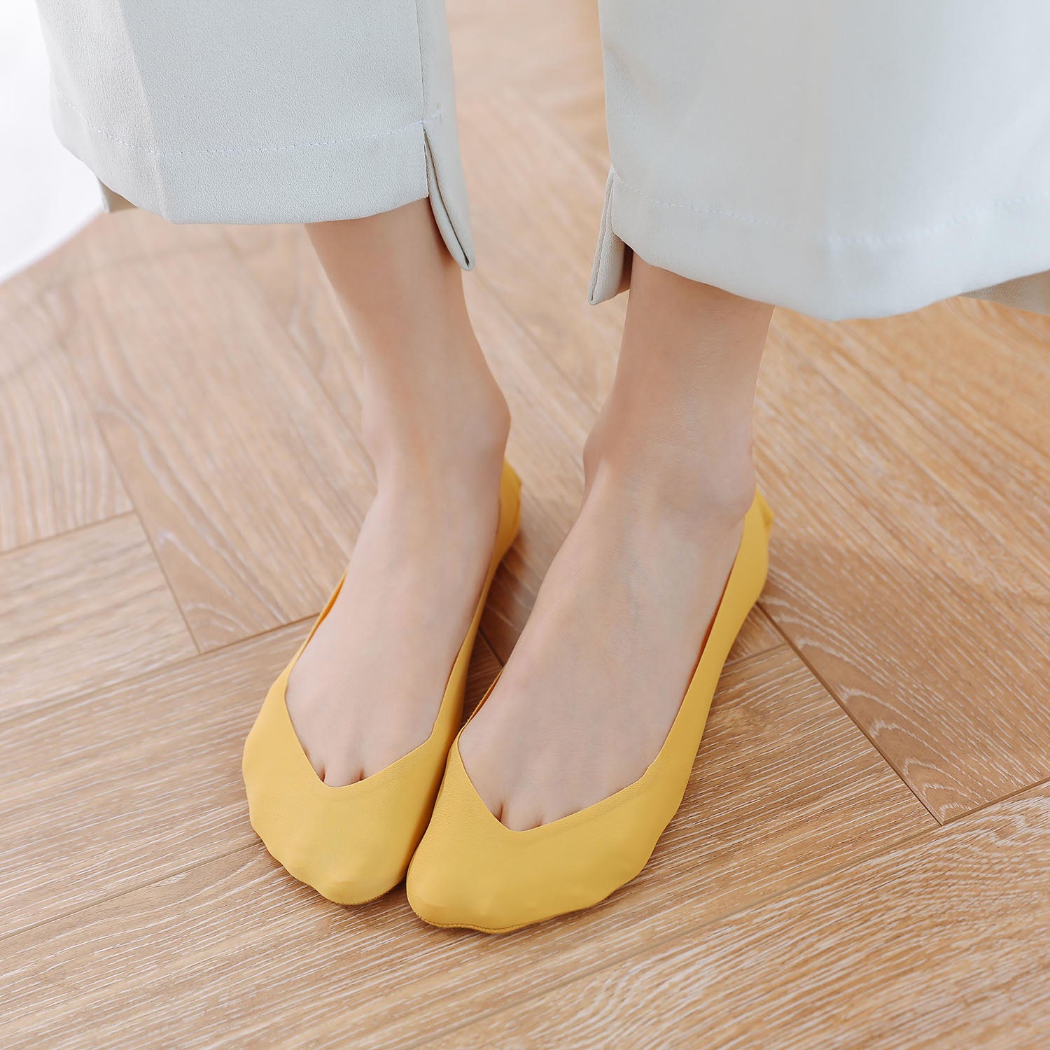 5 Pairs Women's Silicone Non-slip Boat Socks