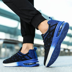 Men's Ombre Lace up Sneakers Athletic Shoes Air Cushion